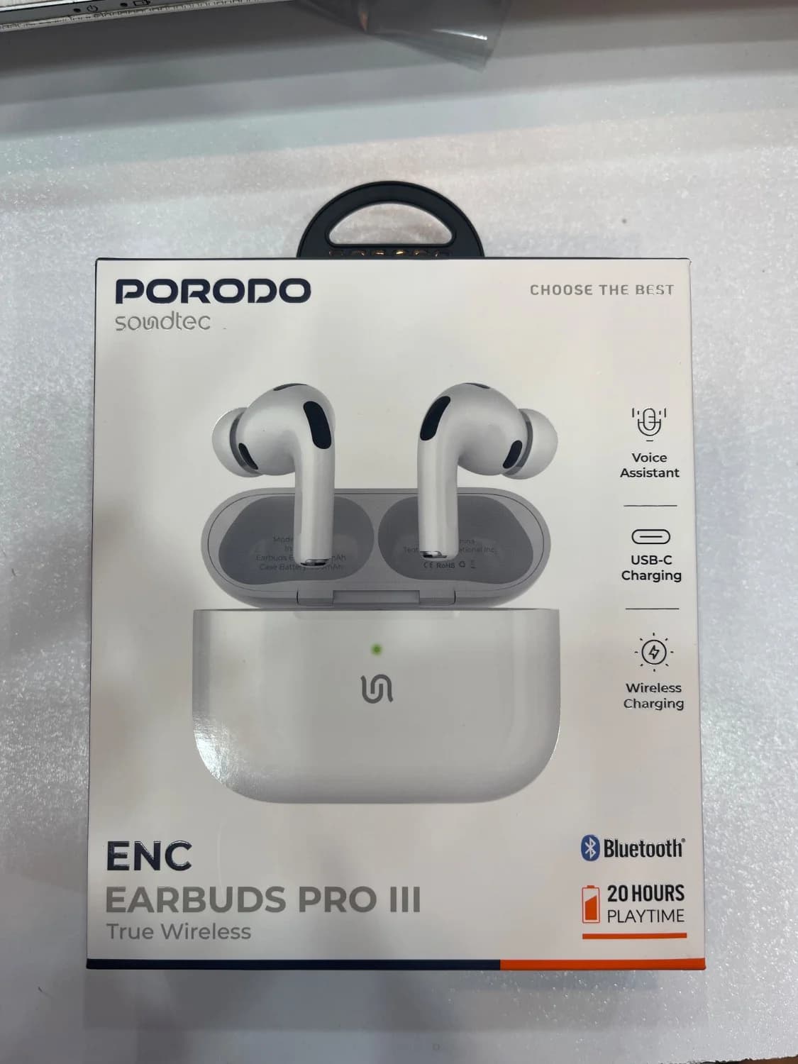 ایربادز بی‌سیم پورودو Soundtec ANC Earbuds Pro III | بلوتوث 5.4 | شارژ بی‌سیم